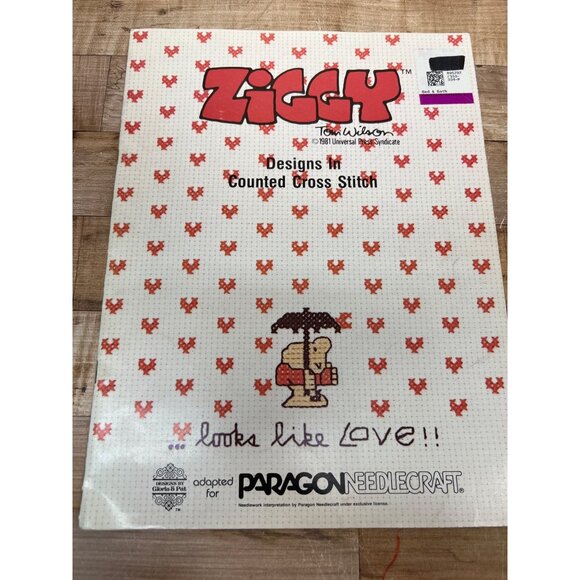 Ziggy Designs In Counted Cross Stitch Pattern Book - Picture 1 of 5